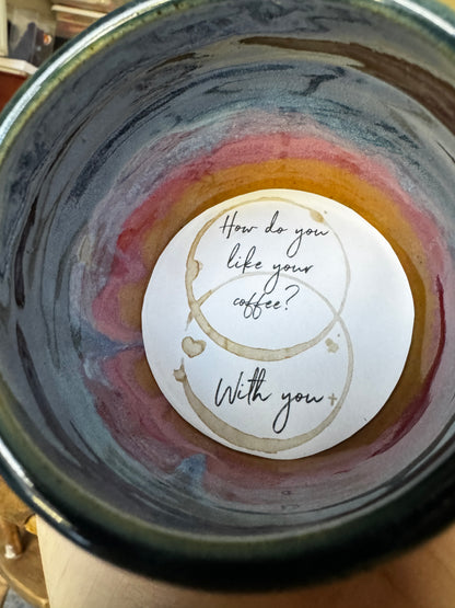 Rise & Shine Together Christian Mug | Hand-Thrown Sunrise Glaze Faith Coffee Mug