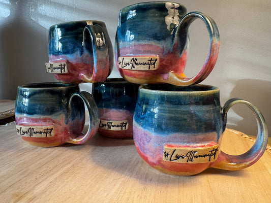 Rise & Shine Together Mug | Hand-Thrown • Sunrise Glaze