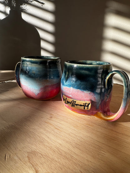 Rise & Shine Together Mug | Hand-Thrown • Sunrise Glaze