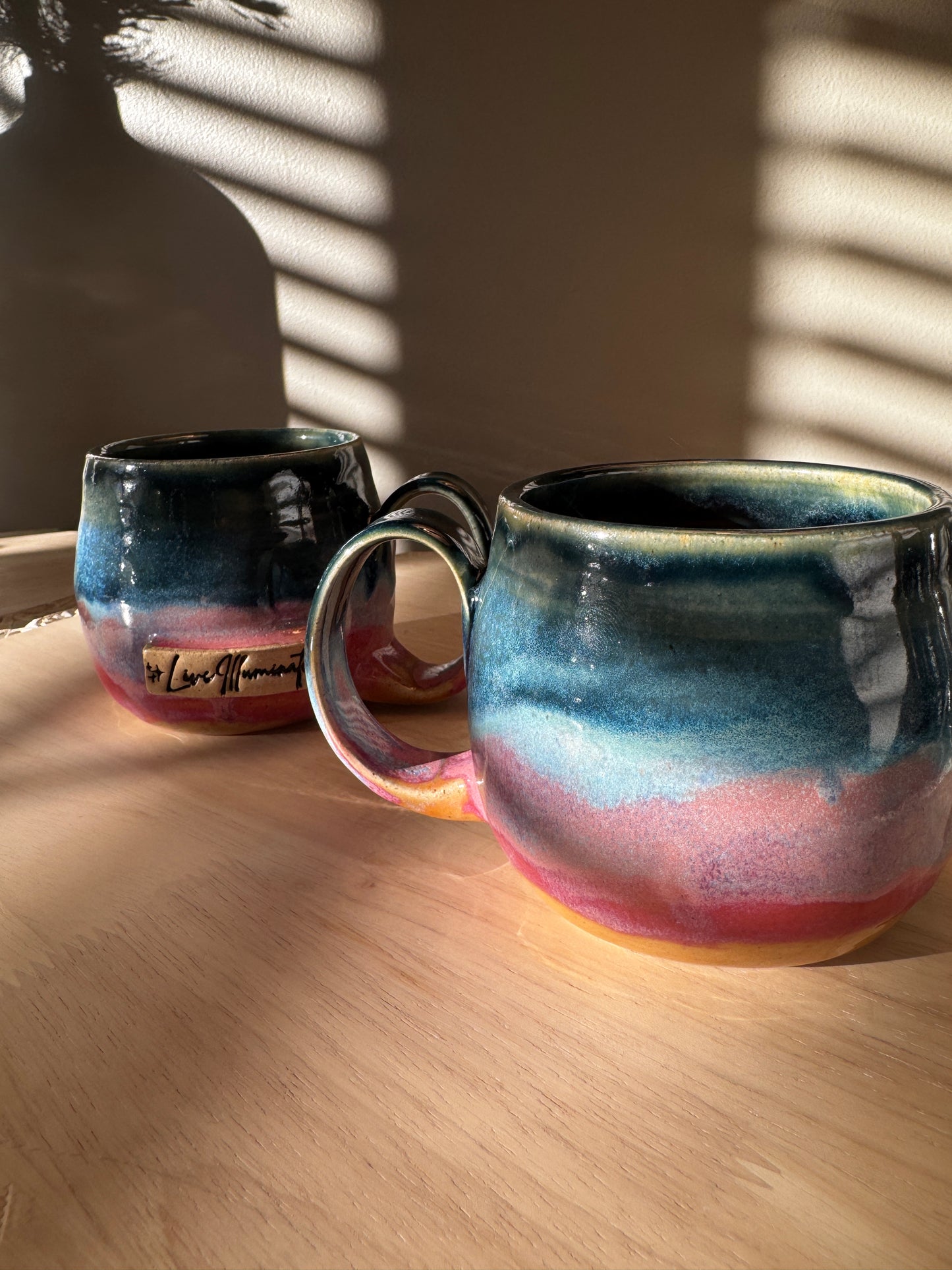 Rise & Shine Together Mug | Hand-Thrown • Sunrise Glaze